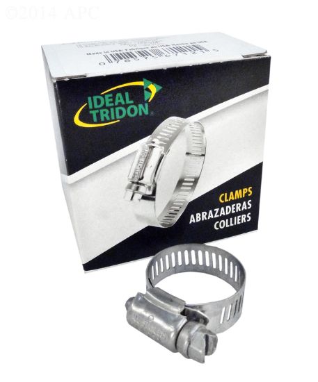 .5IN TO 1.25IN HOSE CLAMP BOX OF 10 STAINLESS 6712