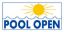 POOL OPEN SIGN 7301WS1206E
