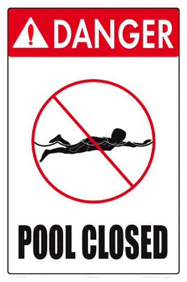 POOL CLOSED SIGN 7319WS1218E