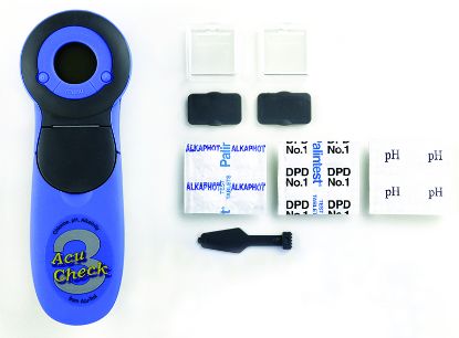 ACU-CHECK 3 ELECTRONIC TESTER HANDHELD  CHLORINE  PH TOTAL  745000110