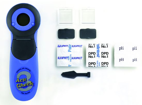 ACU-CHECK 3 ELECTRONIC TESTER HANDHELD  CHLORINE  PH TOTAL  745000110