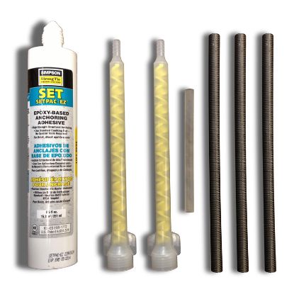 EPOXY KIT WITH 4.5IN X 7IN BOLTS SET OF 4 SR SMITH 75-209-5885-SS