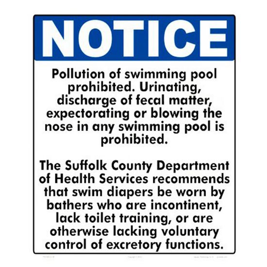 POLLUTION SIGN SUFFOLK COUNTY 7931WS1214E