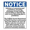 POLLUTION SIGN SUFFOLK COUNTY 7931WS1214E