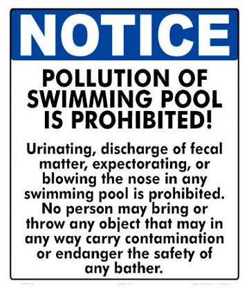 NOTICE NY POLLUTION SIGN 8INx12IN PLASTIC 7932WS1214E