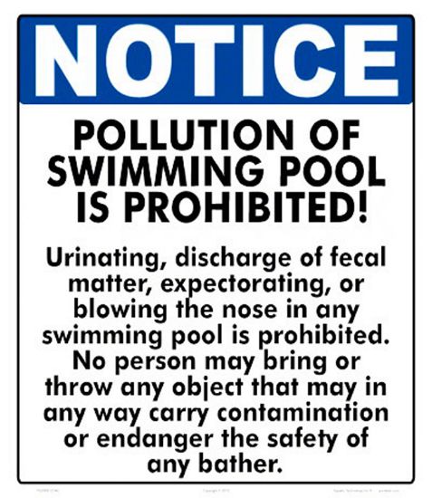 NOTICE NY POLLUTION SIGN 8INx12IN PLASTIC 7932WS1214E