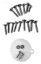 PENTAIR ADMIRAL SKIMMER 12 HOLE PATTERN SCREW KIT 85008700