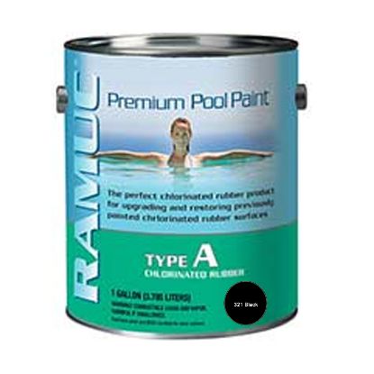 1 GAL TYPE A CHLORINATED RUBBER PAINT BLACK RAMUC NOT FOR  902132101