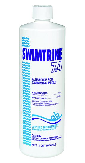 1 QT SWIMTRINE 7.4% COPPER ALGAECIDE 12/CS APPLIED BIO 405103A