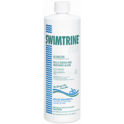 1 QT SWIMTRINE PLUS 9.3% COPPER ALGAECIDE 12/CS APPLIED BIO 406103A