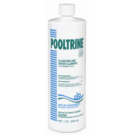1 QT POOLTRINE 60% POLYQUAT ALGAECIDE 12/CS APPLIED BIO 407303A