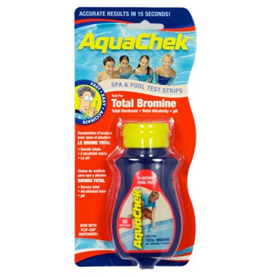 AQUACHEK RED BROMINE TEST STRIPS BOTTLE OF 50 CASE OF 12  521252A