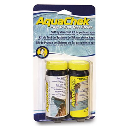 AQUACHEK SALT SYSTEM TEST KIT HAS 10 YELLOW AND 10 SALT  542228A