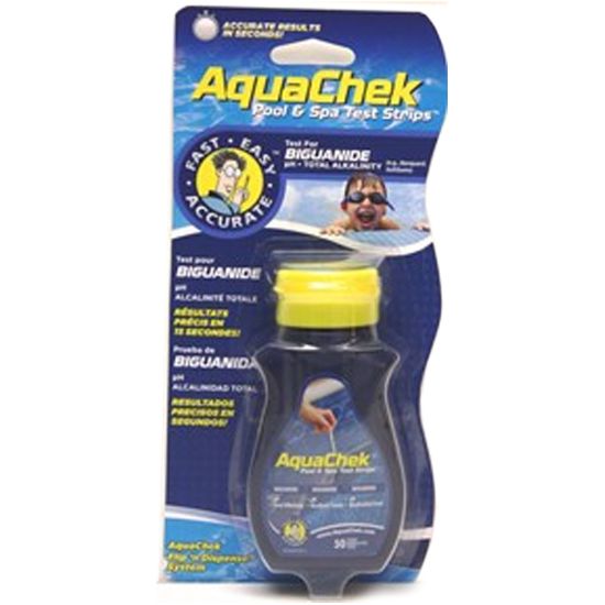 AQUACHEK BLUE BIGUANIDE TEST STRIP BOTTLE OF 25 561625A