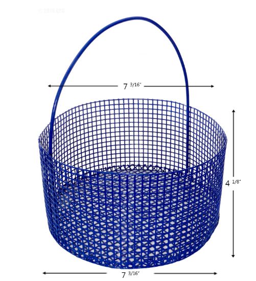 SKIMMER BASKET LANDON OVER FLOW 27013 POWDER COATED BTM: 7  B-10