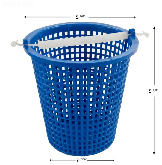 PUMP BASKET JACUZZI 160470 PLASTIC BTM: 3 7/16IN TOP: 5 1/ B-103