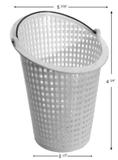 PUMP BASKET SWIMQUIP P61 POWDER COATED BTM: 3 1/2IN TOP: 5  B-11