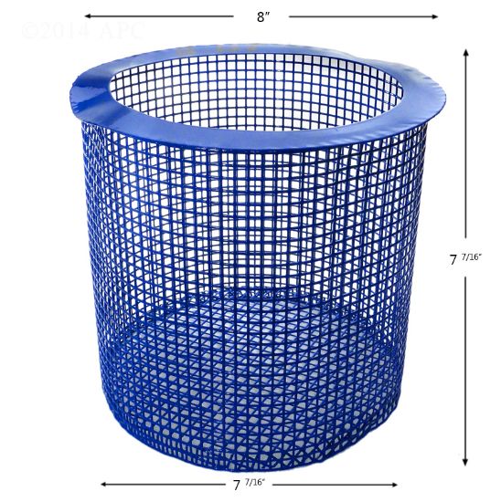 SKIMMER BASKET MARLOW 3589000 POWDER COATED BTM: 7 7/16IN  B-128