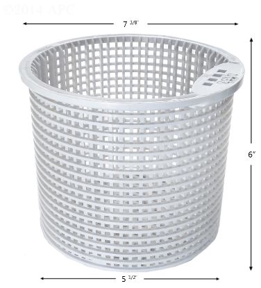 PUMP BASKET MARINE 71110 PLASTIC BTM: 5 1/2IN TOP: 7 3/8IN  B-138