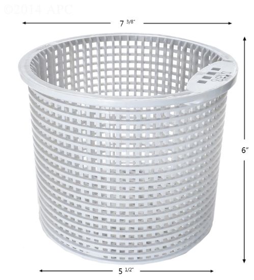 PUMP BASKET MARINE 71110 PLASTIC BTM: 5 1/2IN TOP: 7 3/8IN  B-138