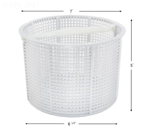 SKIMMER BASKET HAYWARD IG SPX1082CA PLASTIC BTM: 6 1/2IN TOP B-152