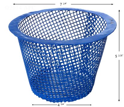SKIMMER BASKET PARAGON B24904 POWDER COATED BTM: 4 3/4IN TOP B-166