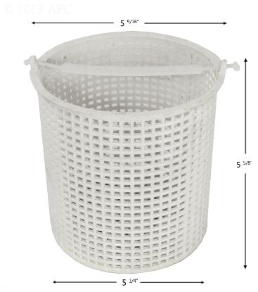PUMP BASKET MARLOW 2577400 POWDER COATED BTM: 5 1/4IN TOP: 5 B-176