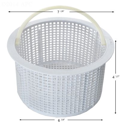 SKIMMER BASKET JACUZZI IG PMT 43050707 PLASTIC BTM: 6 7/8IN  B-183