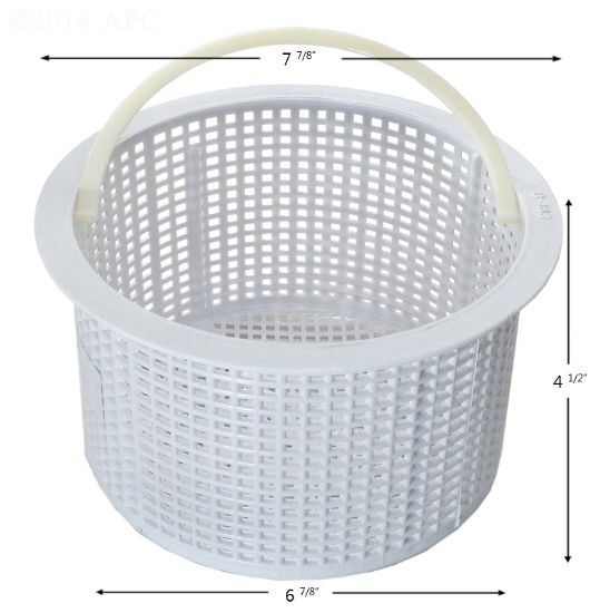 SKIMMER BASKET JACUZZI IG PMT 43050707 PLASTIC BTM: 6 7/8IN  B-183