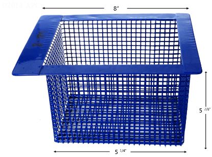 SKIMMER BASKET DOUGHBOY POWDER COATED BTM: 5 1/4IN TOP: 8IN  B-189