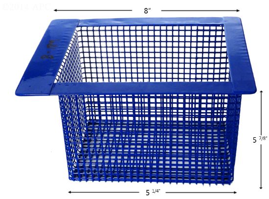 SKIMMER BASKET DOUGHBOY POWDER COATED BTM: 5 1/4IN TOP: 8IN  B-189