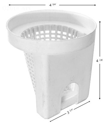 SKIMMER BASKET LOMART 43044 PLASTIC BTM: 3 1/4IN TOP: 4 3/ B-195