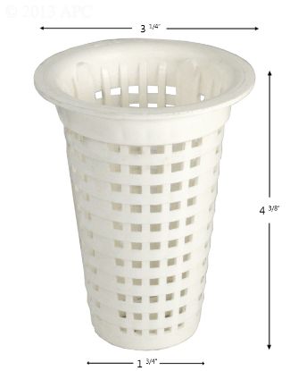 SKIMMER BASKET LOMART 4010 MODEL 95006 PLASTIC BTM: 1 3/4  B-197