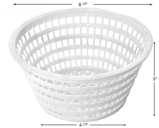 SKIMMER BASKET OLYMPIC ACM88 PLASTIC BTM: 4 1/8IN TOP: 6 1/ B-213