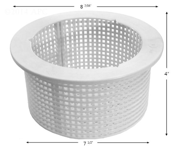 SKIMMER BASKET PENTAIR / AMERICAN 85000200 PLASTIC BTM: 7 1/ B-32