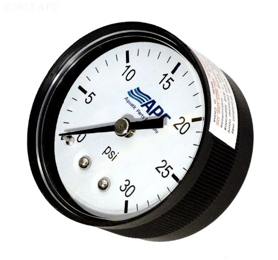 .25IN TAP 0-30# BACK MOUNT PRESSURE GAUGE APCPG3024B