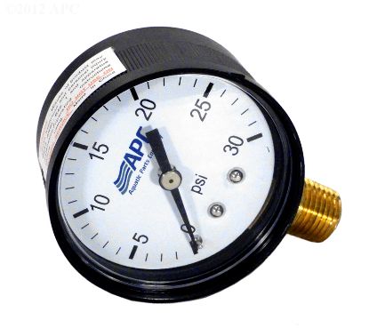 .25IN TAP 0-30# BOTTOM MT PRESSURE GAUGE APCPG3024L