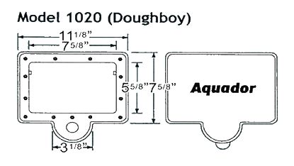 WINTER SKIMMER PLATE FOR 1020 AQUADOR KIT DOUGHBOY ABOVE  1020