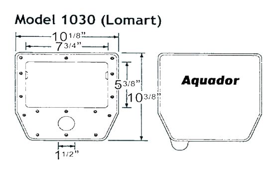 WINTER SKIMMER PLATE LOMART AQUADOR KIT ABOVE GROUND 1030