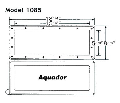 WINTER SKIMMER PLATE SP1085 AQUADOR KIT HAYWARD INGROUND 1085