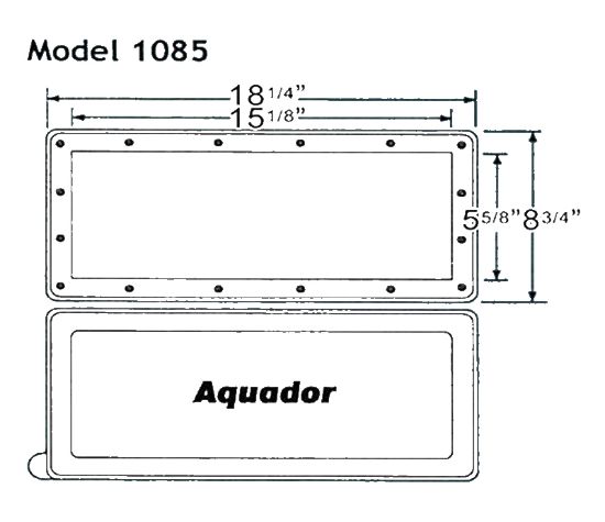 WINTER SKIMMER PLATE SP1085 AQUADOR KIT HAYWARD INGROUND 1085