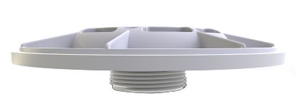 WHITE 6IN BULKHEAD EXTENDED W/ 1 1/2 MPT 6E15T101