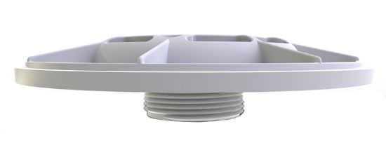 WHITE 6IN BULKHEAD EXTENDED W/ 1 1/2 MPT 6E15T101