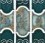 BUENOS BOTANICAL TEAL GREEN 1 SHEET 1.07 SF GLAZED  BUE37EACH