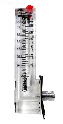 F300 FLOWMETER VERT 2IN PIPE SIZE DOWN FLOW 18 TO 70 GPM /  D-30200PR