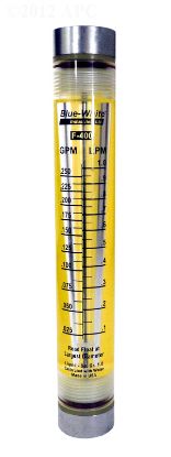 F400 FLOWMETER 3/8IN .025 TO .25 GPM BLUE WHITE BWF40250LN6