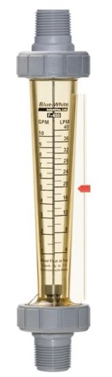 F450 FLOWMETER .75IN 1 TO 10 GPM BLUE WHITE F-45750L-12