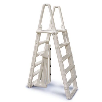 EVOLUTION ABG A FRAME LADDER WITH BARRIER 48-54IN POOLS GRAY 7100X