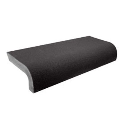 SAFETY EDGE TILE 2-1/4INX1INX6IN BLACK MATTE CASE OF 28 CPC00022