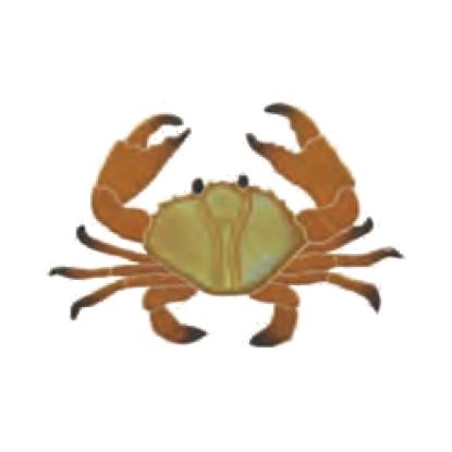 CRAB BROWN 5IN X 8IN TILE ARTISTRY IN MOSAICS CRABROB